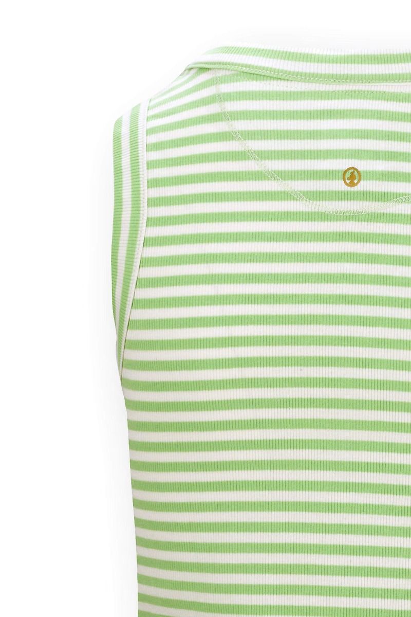 Trinity Ärmellos Top Little Sumo Stripe Grün