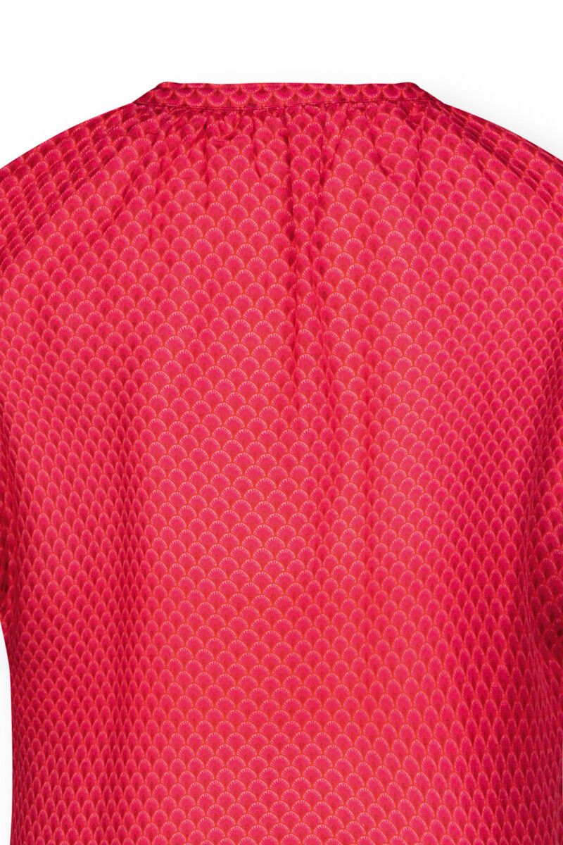 Top Short Sleeve V-neck Suki Red
