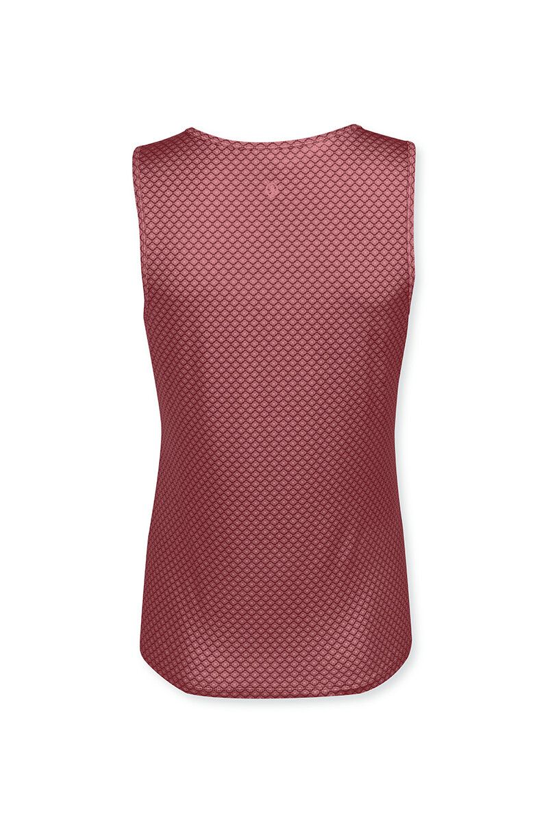 Sport Top Lace Flower Red