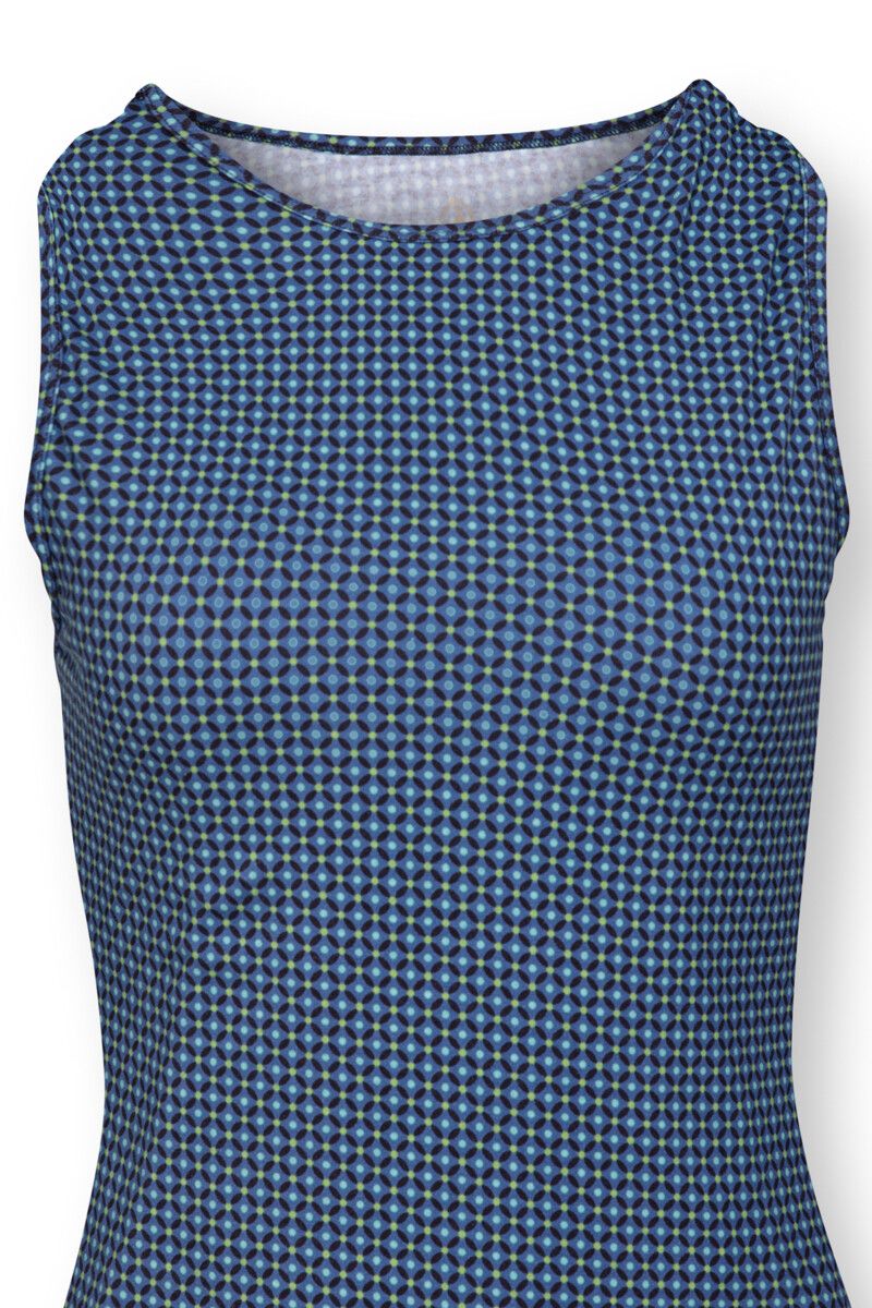 Sport Top Mouwloos Cross Stitch Blauw