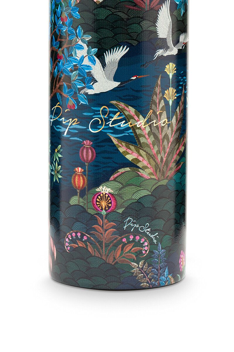 Water Bottle Pip Garden Dark Blue