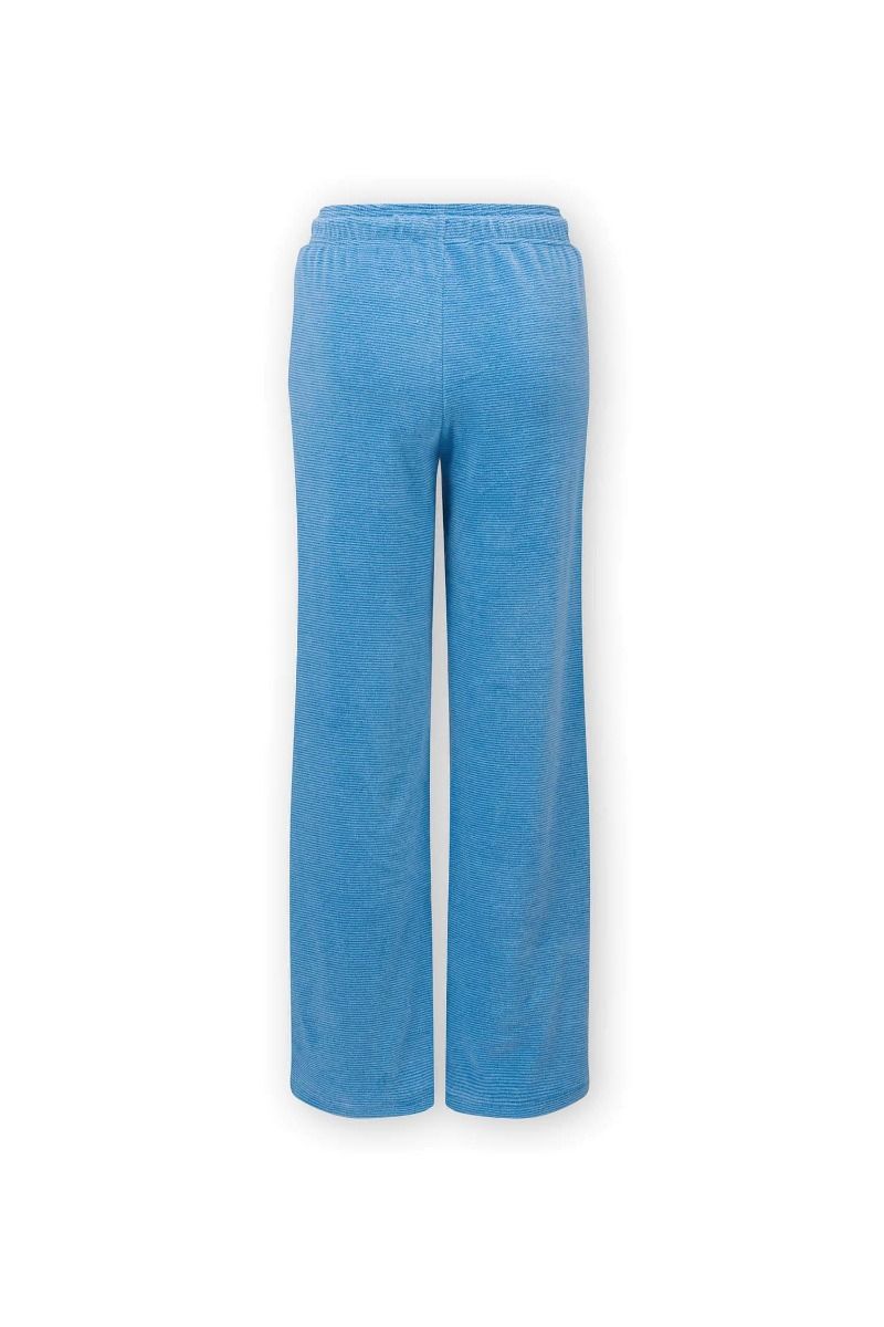 Long Straight Trousers Petite Sumo Stripe Blue