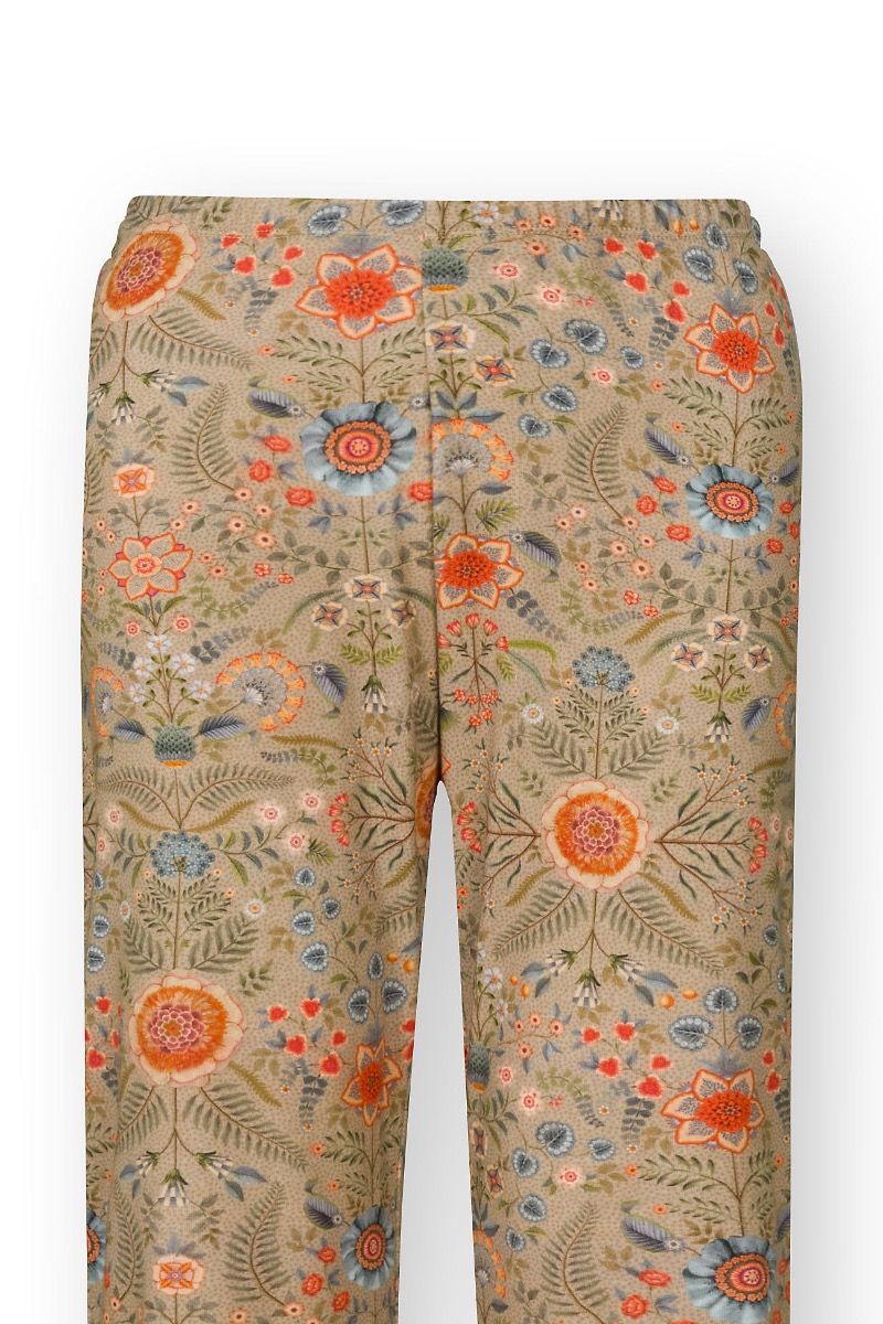 Blake Lange Broek Flore Pequeña Zand