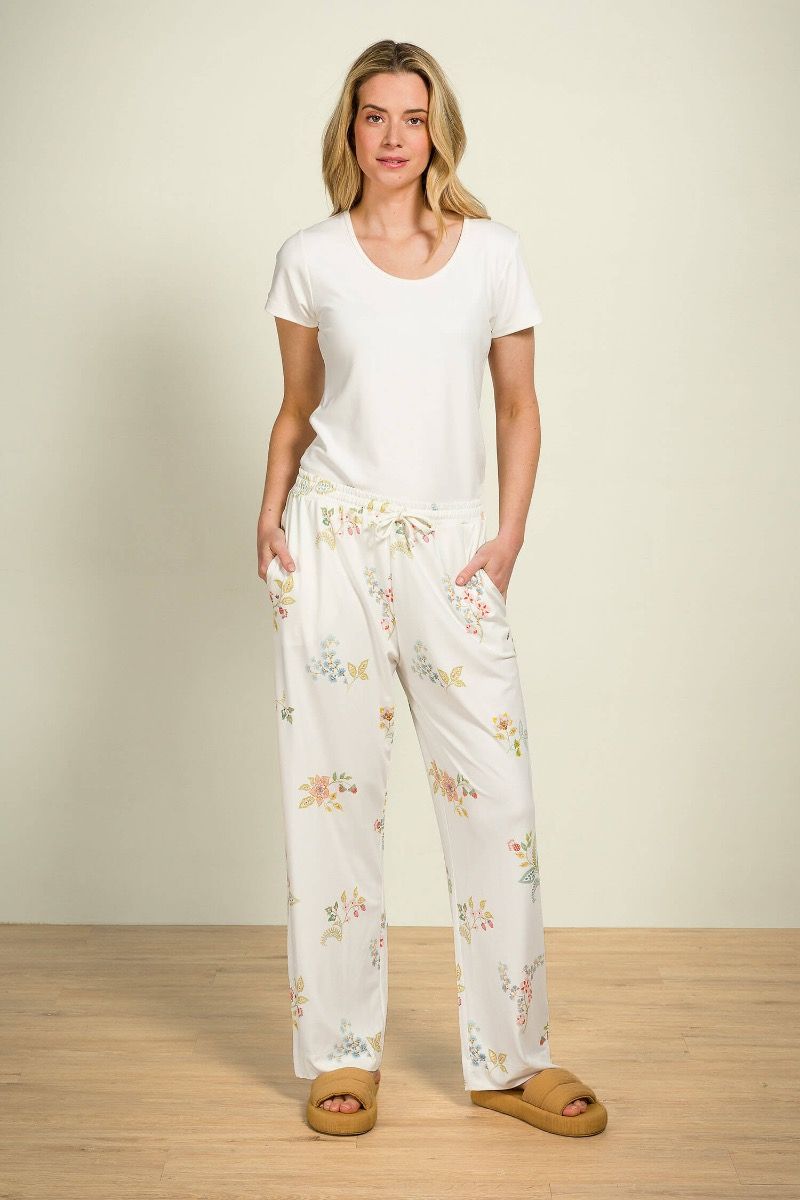 Belin Pantalon Blossom Chique Blanc