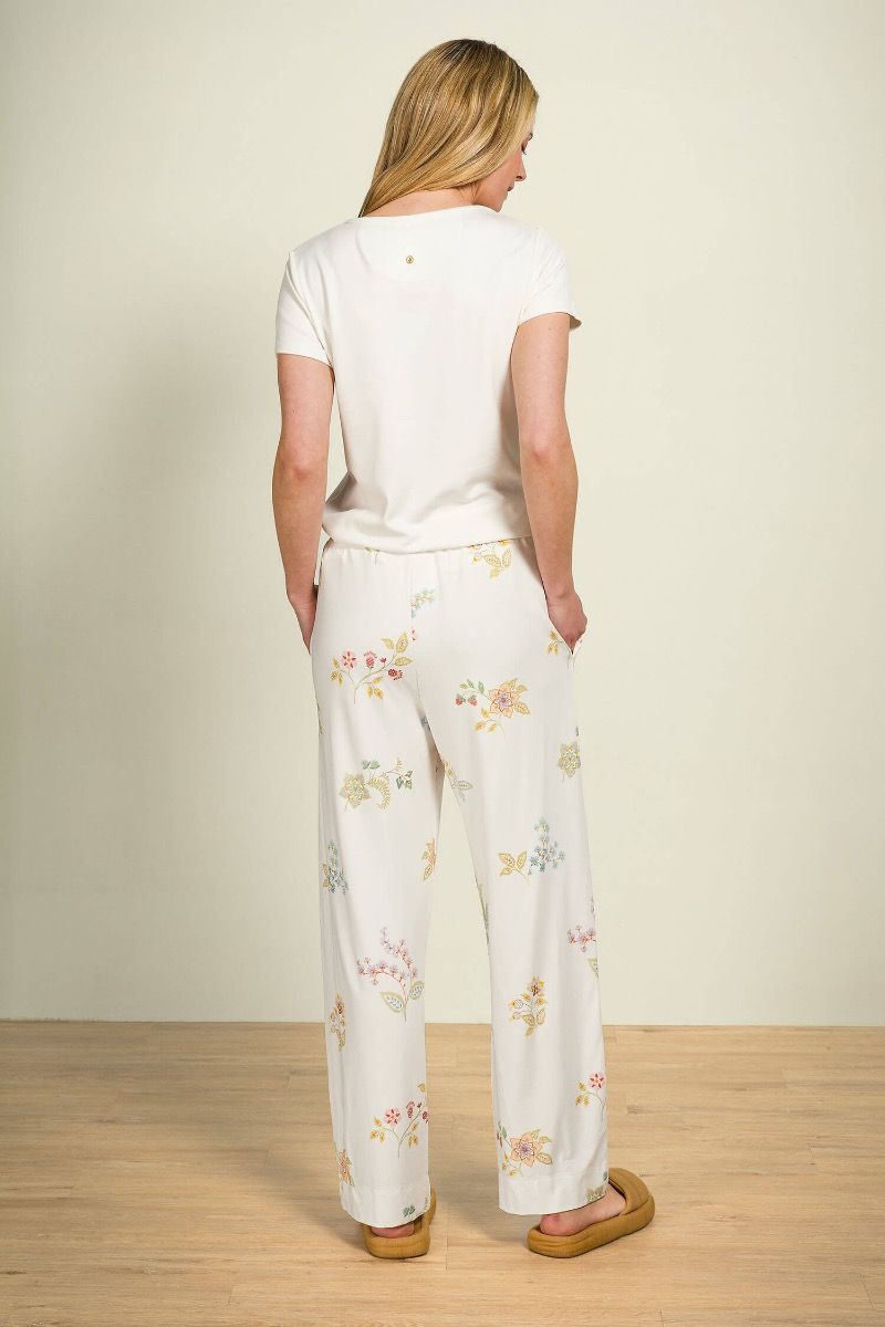 Belin Pantalon Blossom Chique Blanc