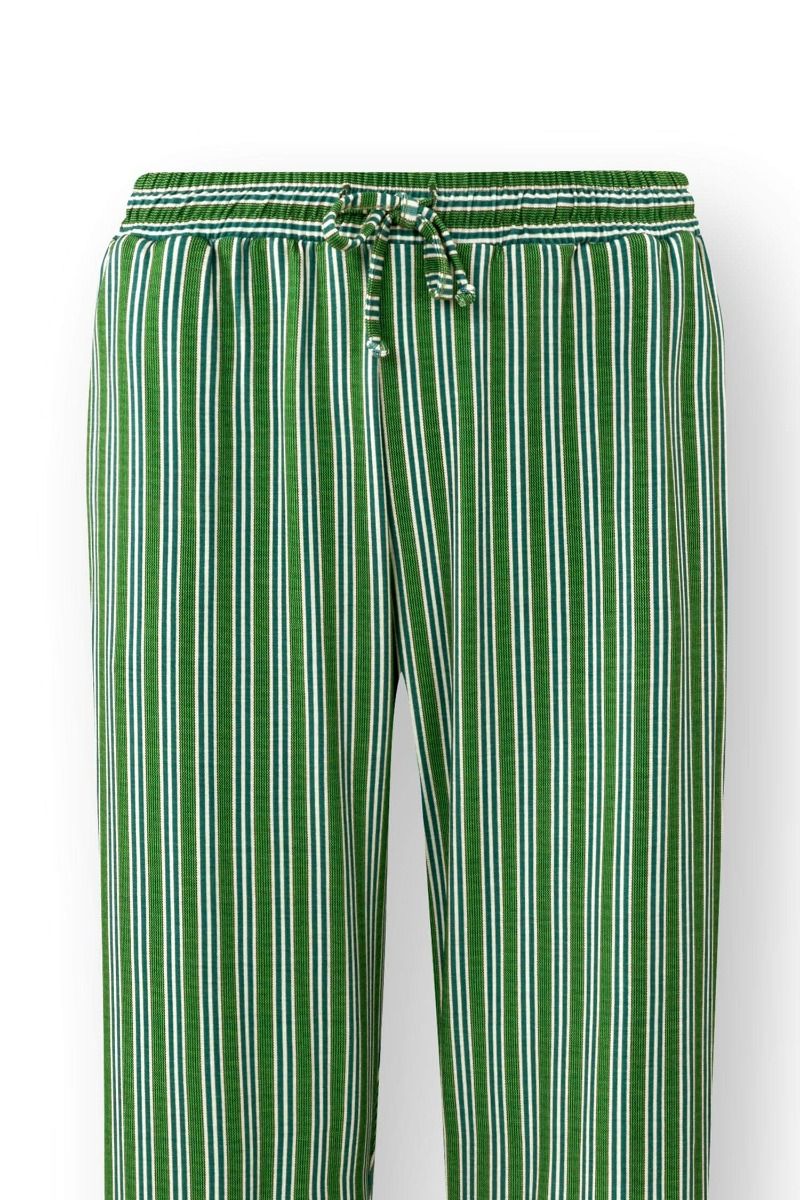 Belin Pantalon Kente Stripe Vert 