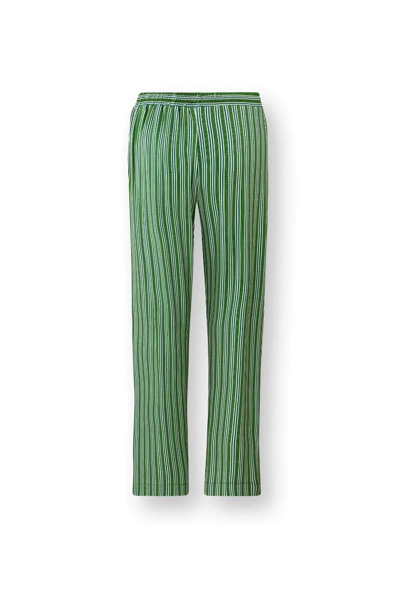 Belin Pantalon Kente Stripe Vert 