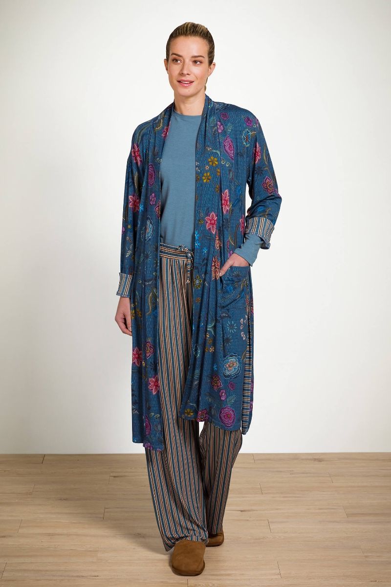 Belin Pantalon Kente Stripe Bleu 