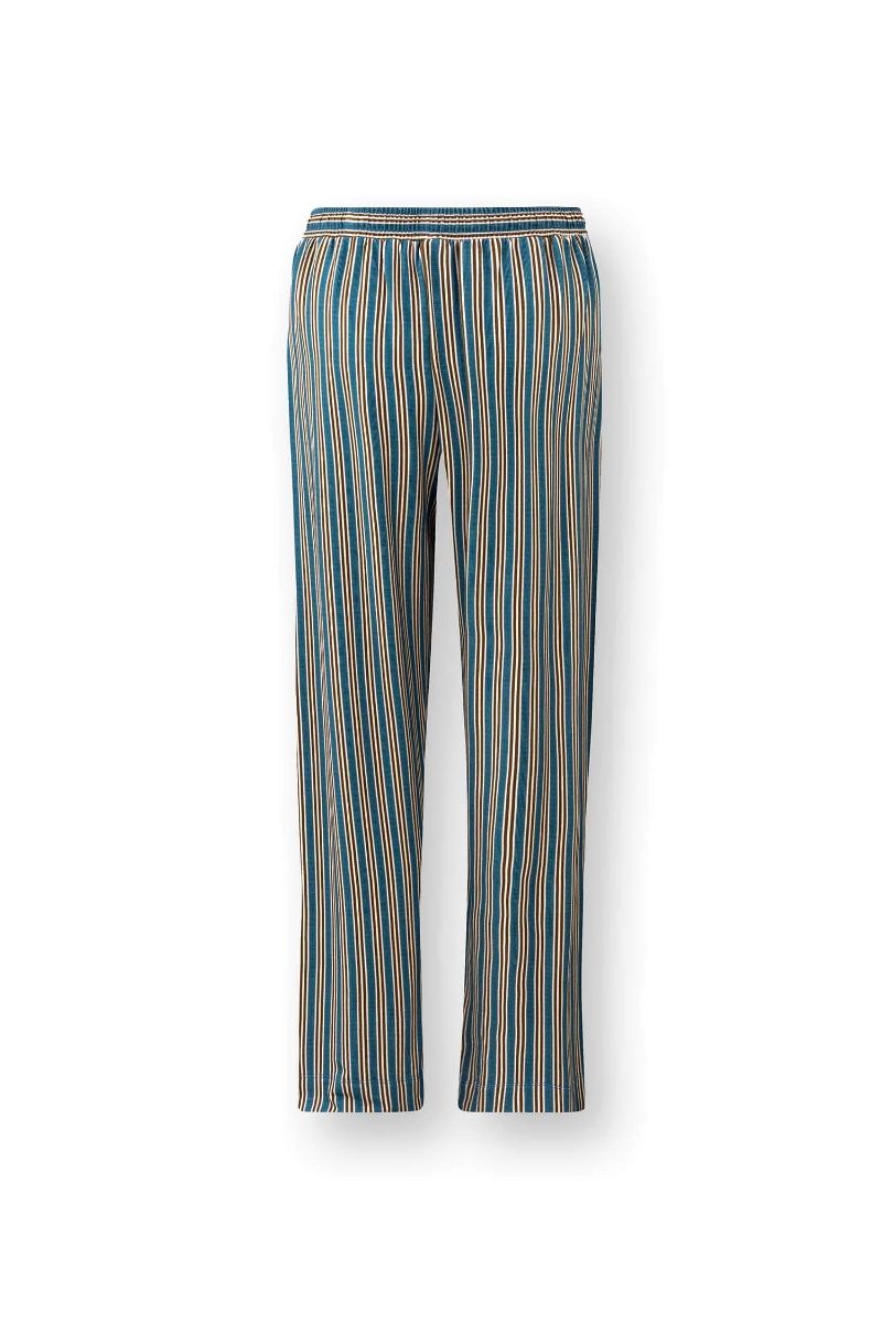 Belin Pantalon Kente Stripe Bleu 