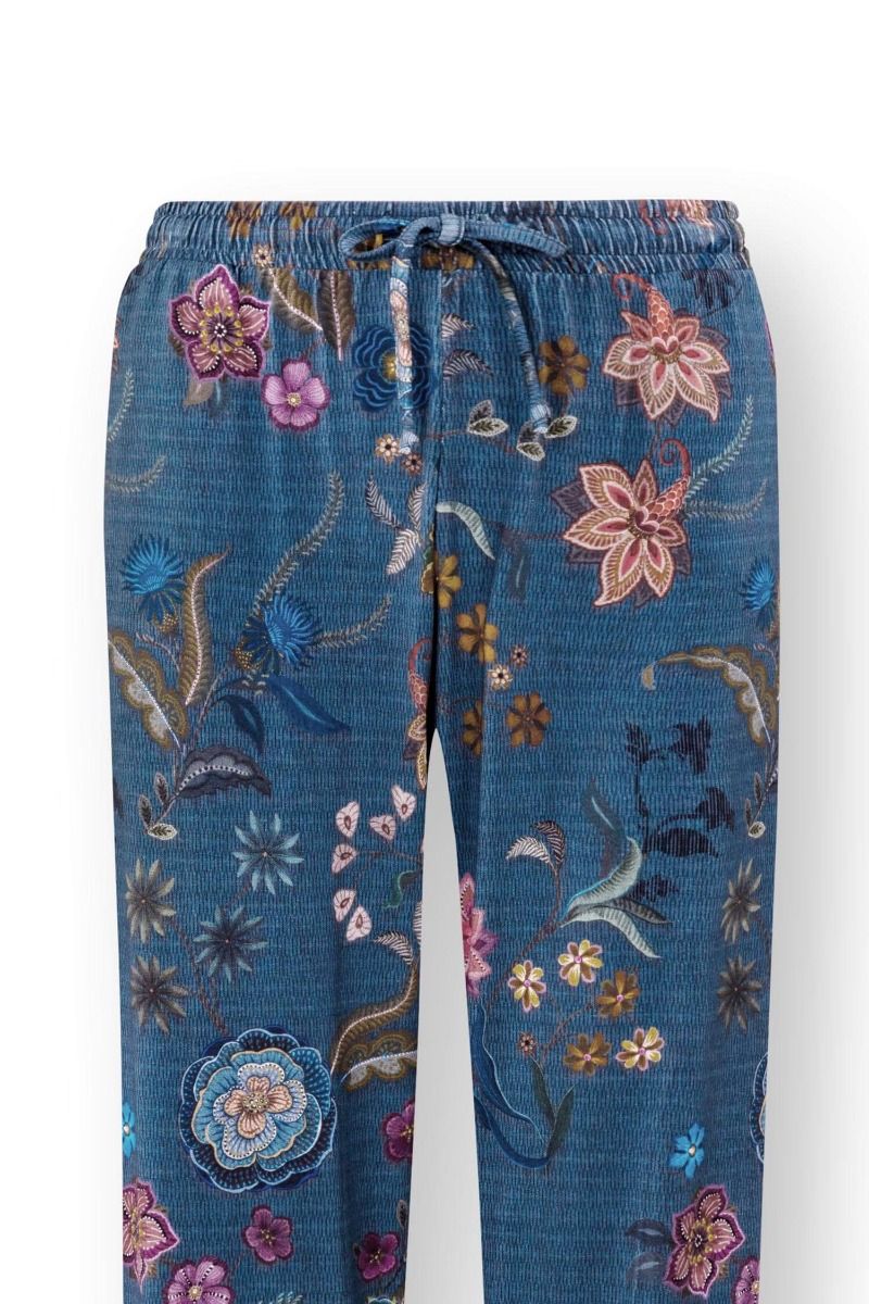 Belin Pantalon Coco Flower Bleu 
