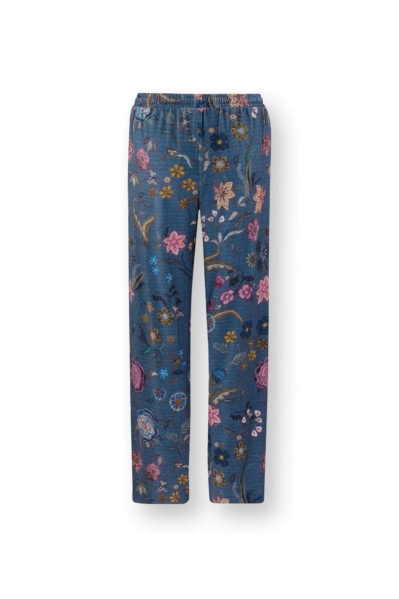 Belin Pantalon Coco Flower Bleu 