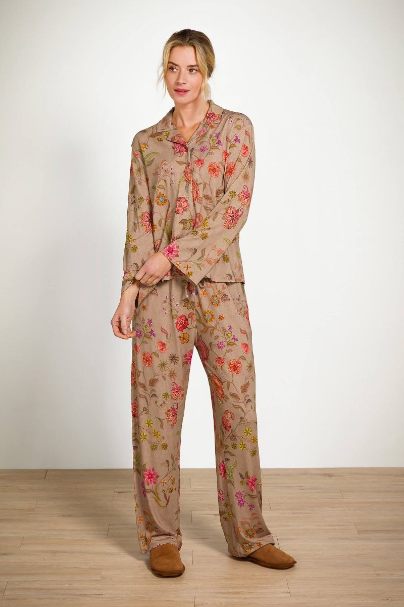 Belin Pantalon Coco Flower Sable 