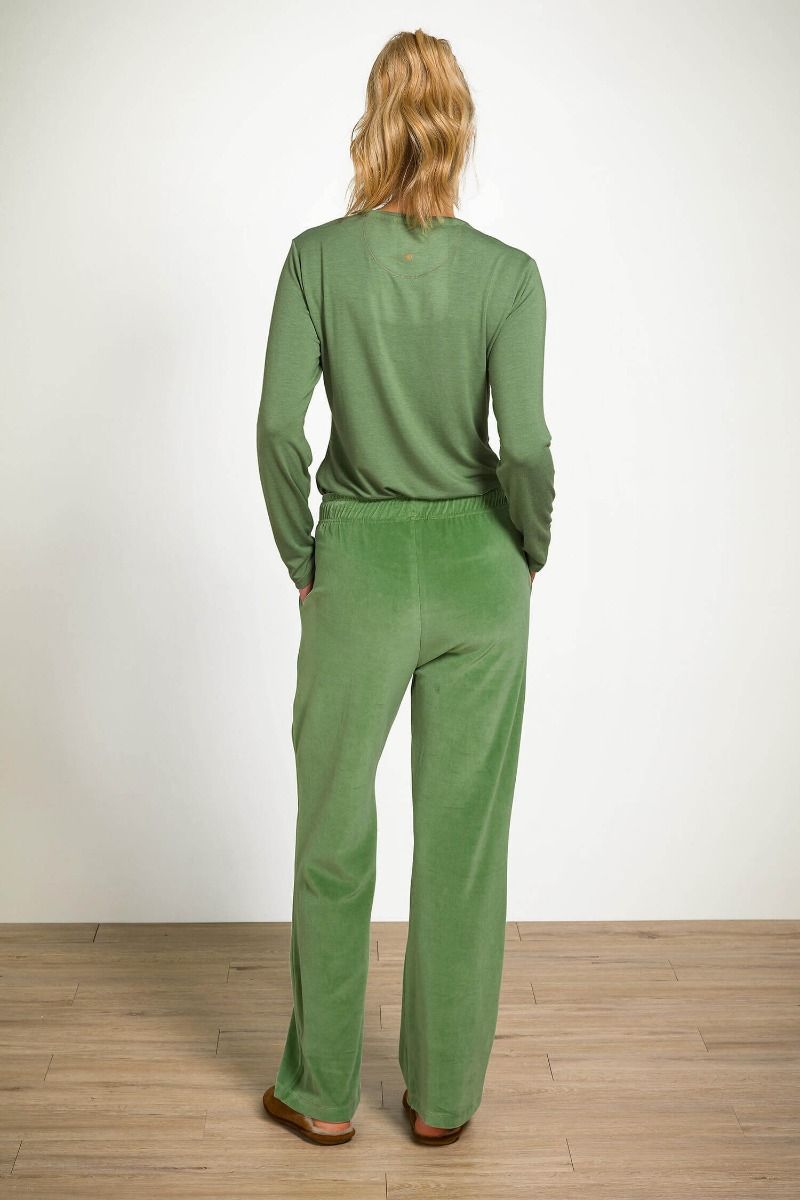 Britta Pantalon Velvet Vert 
