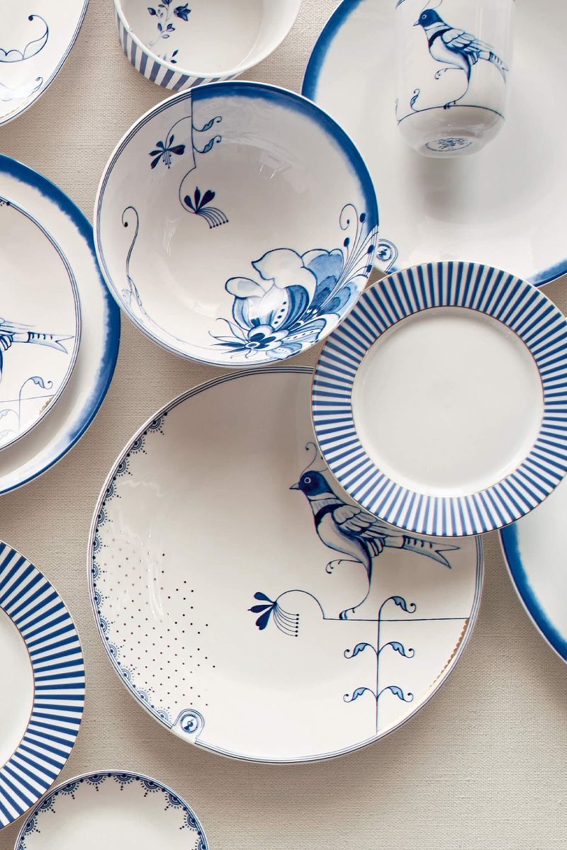 Dinner Plate Pip & The Blue Bird White 25.5cm
