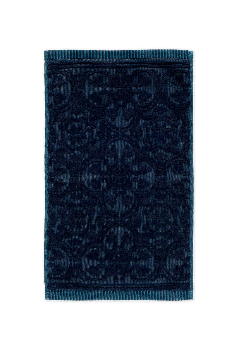 Gastendoek Set/3 Tile de Pip Donkerblauw 30x50 cm