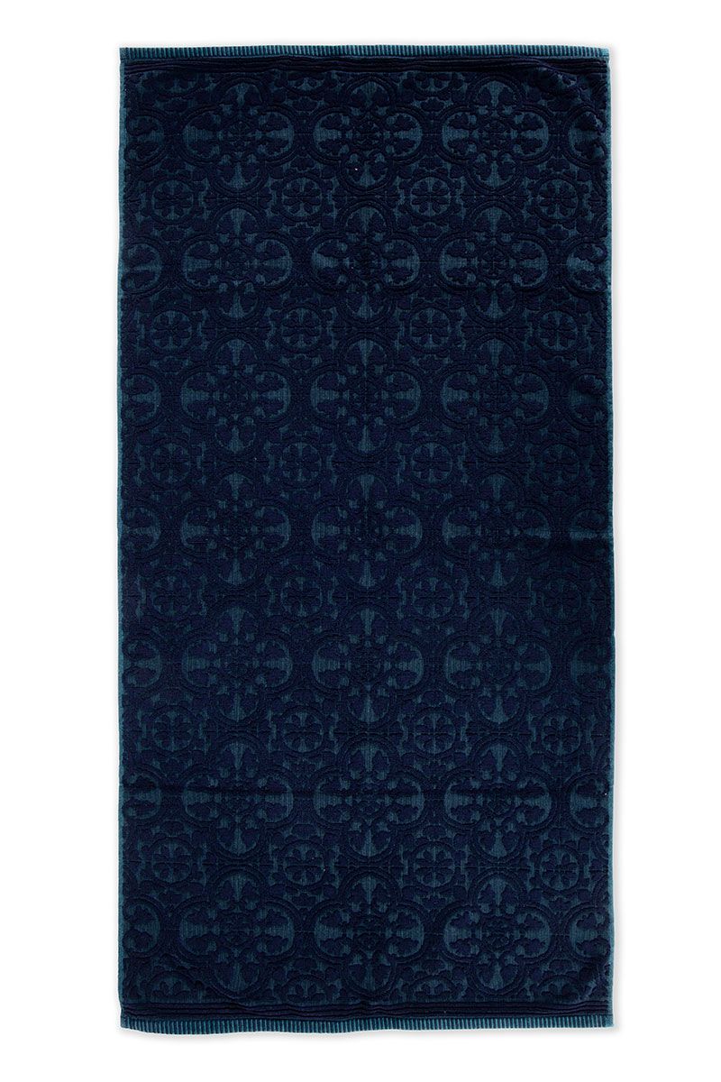 Grosse handtuch Tile de Pip Dunkelblau 70x140 cm