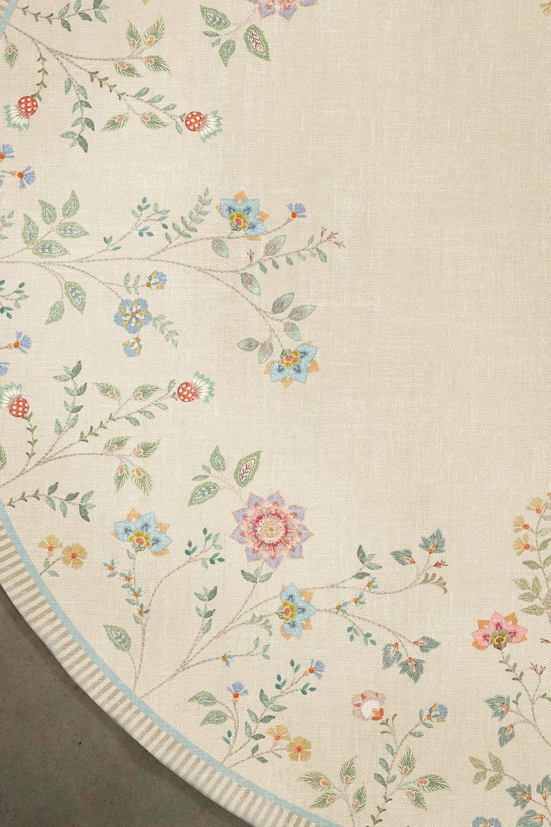 Round Carpet Campo de Flores by Pip Off White