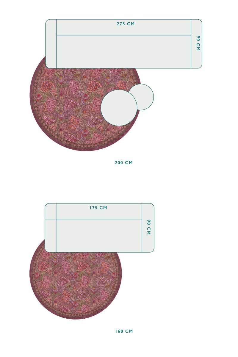 Round Carpet Kitenge by Pip Terra