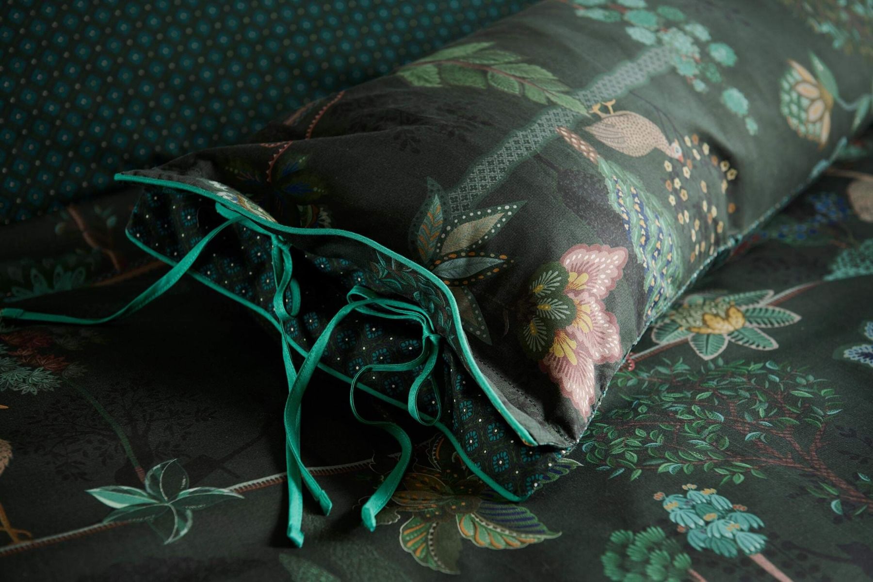 Cushion Rectangle Long Alberi Dark Green