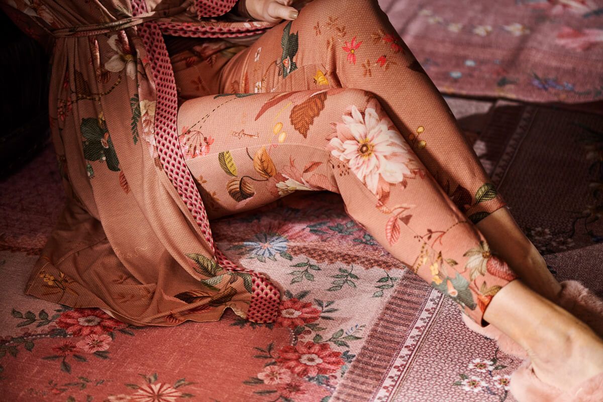 Lange Hose Tokyo Bouquet Terra