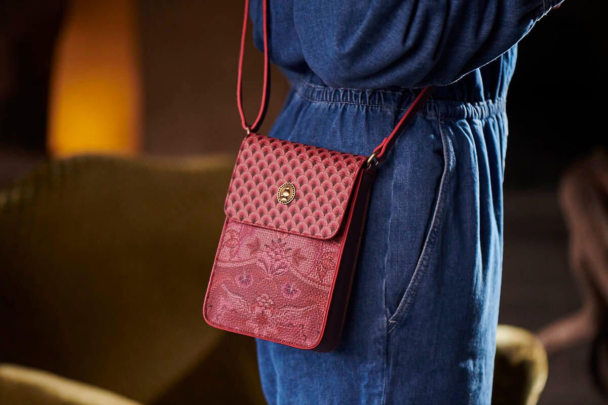 Phone Bag Kyoto Festival Dark Pink