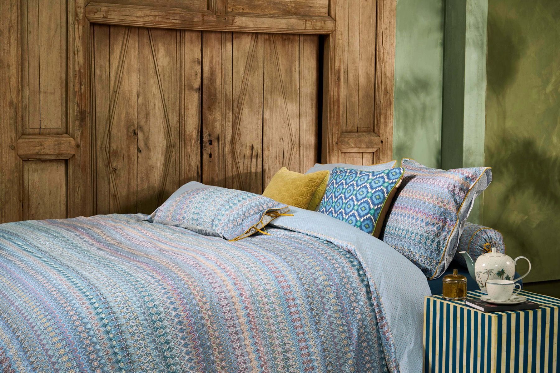 Coussin Ashanti Bleu
