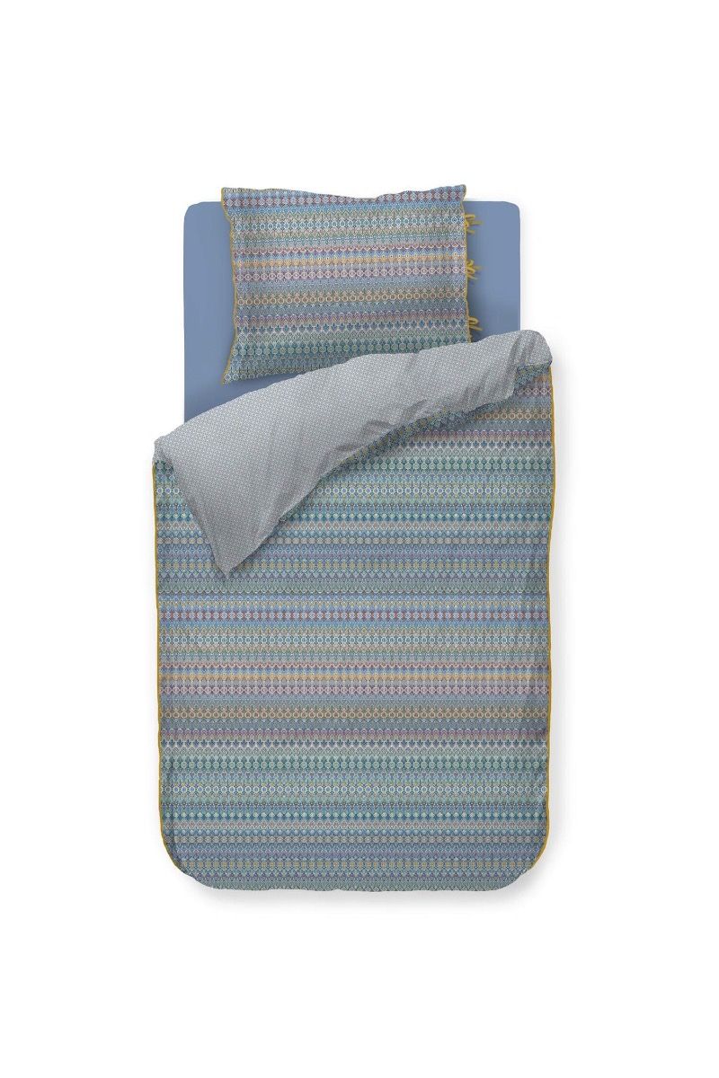 Ensemble housse de couette Ashanti Bleu