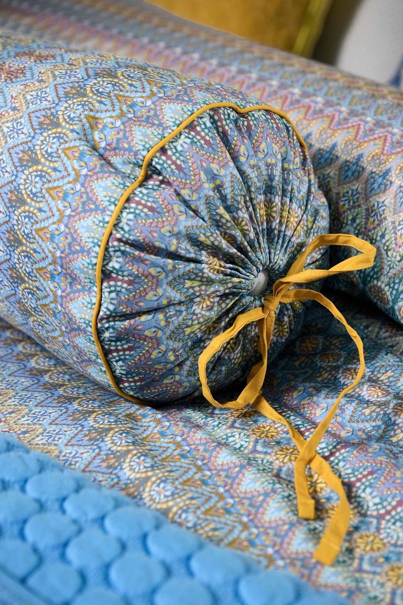 Roll Cushion Ashanti Blue