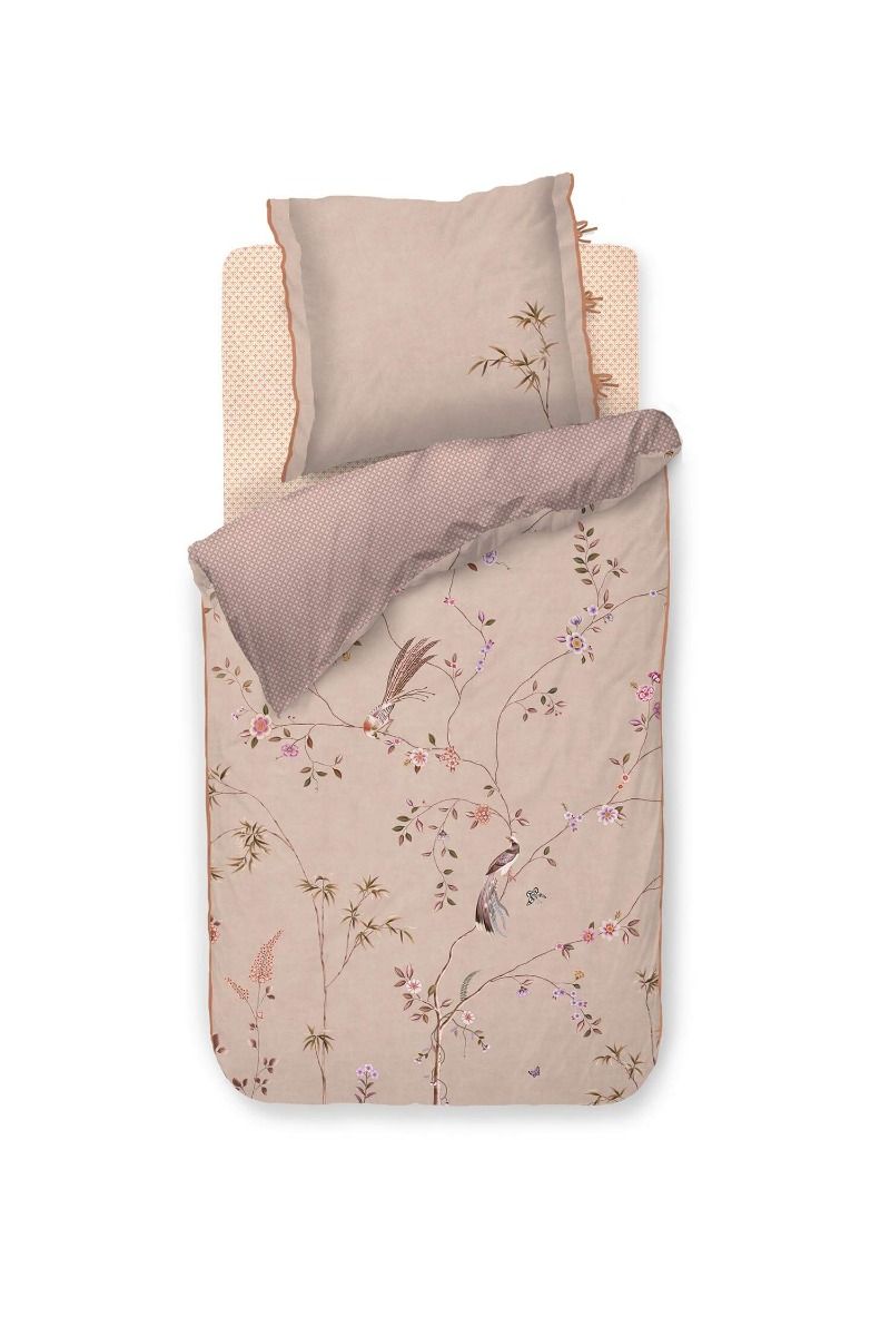 Duvet Cover Set Bamboo Blossom Khaki