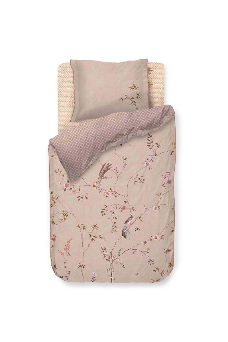 Duvet Cover Set Bamboo Blossom Khaki