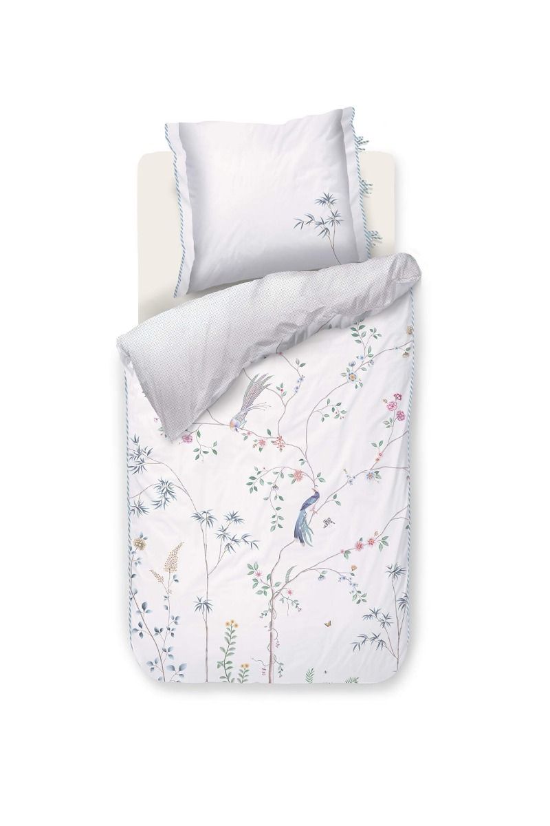 Bettbezug-Set Bamboo Blossom Weiß