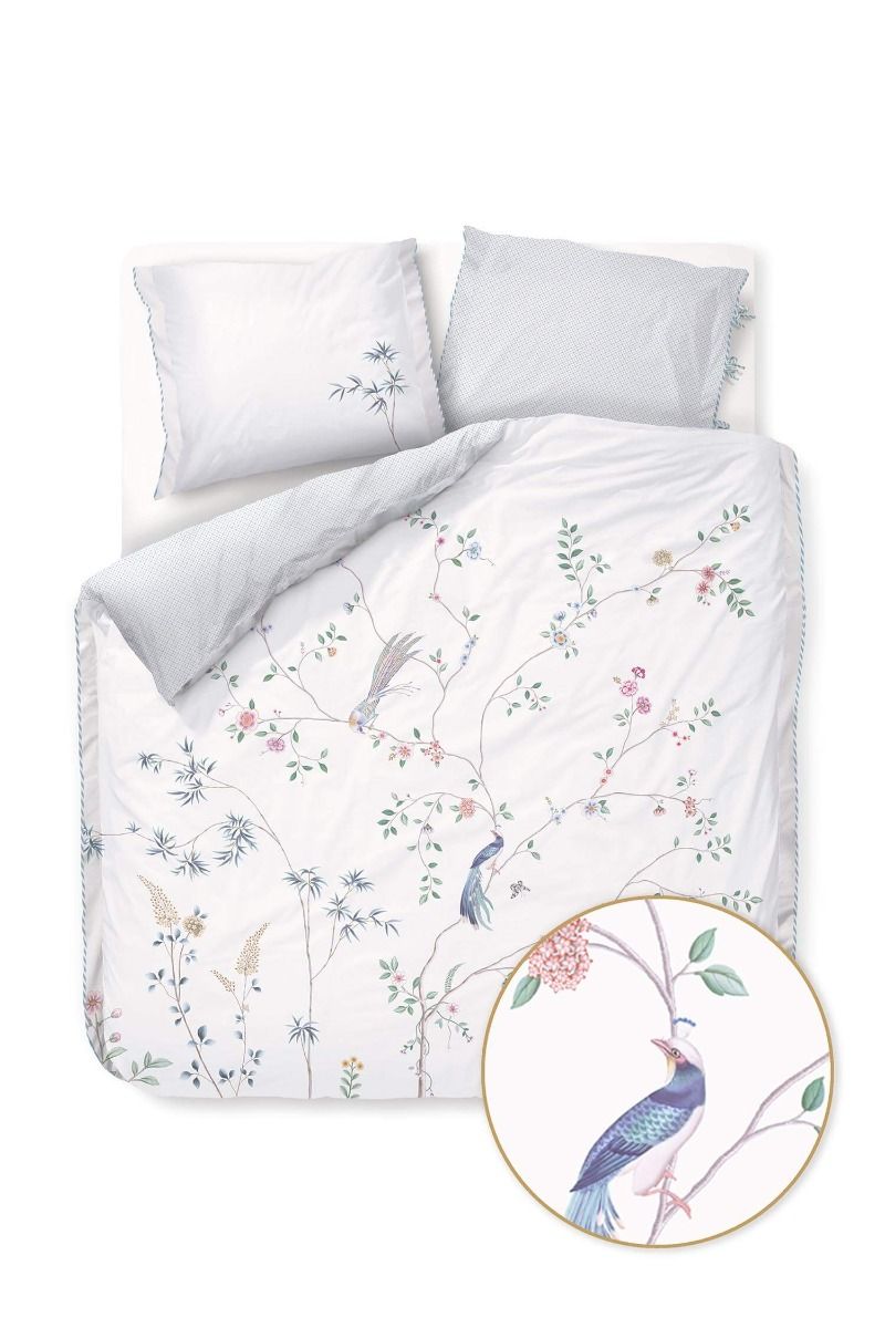 Bettbezug-Set Bamboo Blossom Weiß
