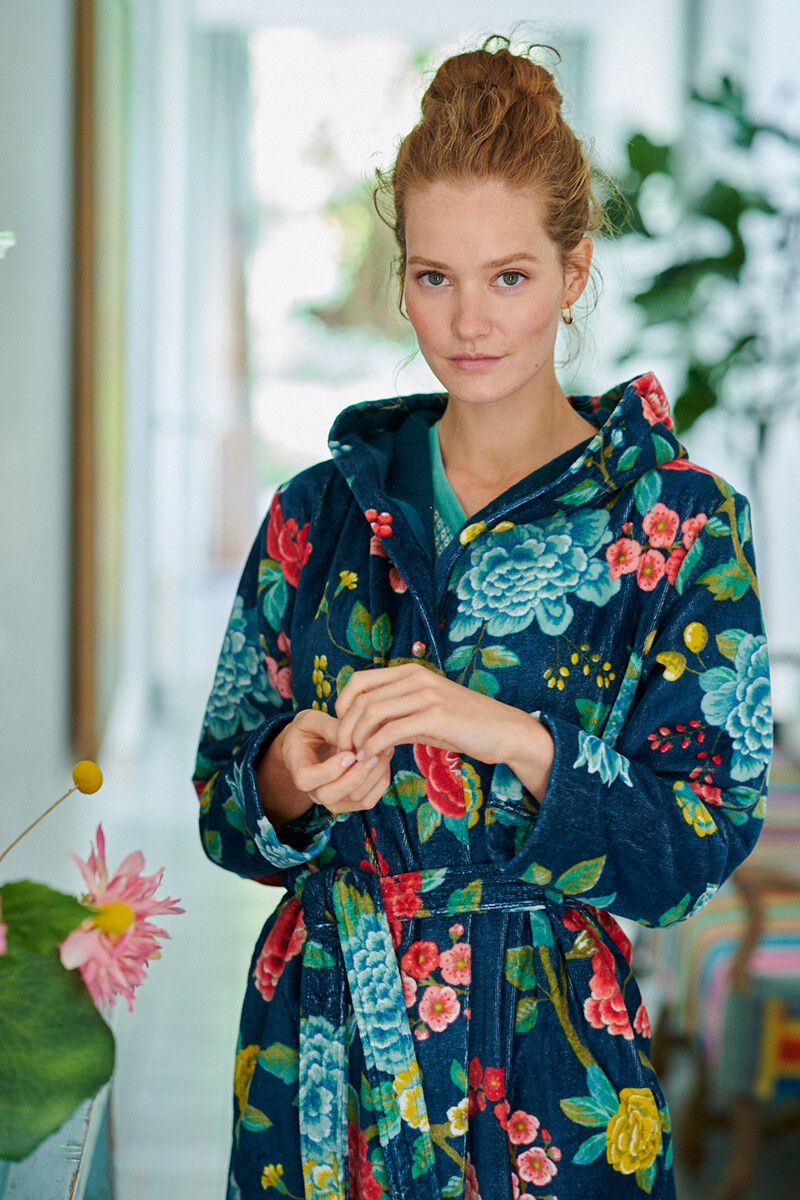 Bathrobe Good Evening Dark Blue