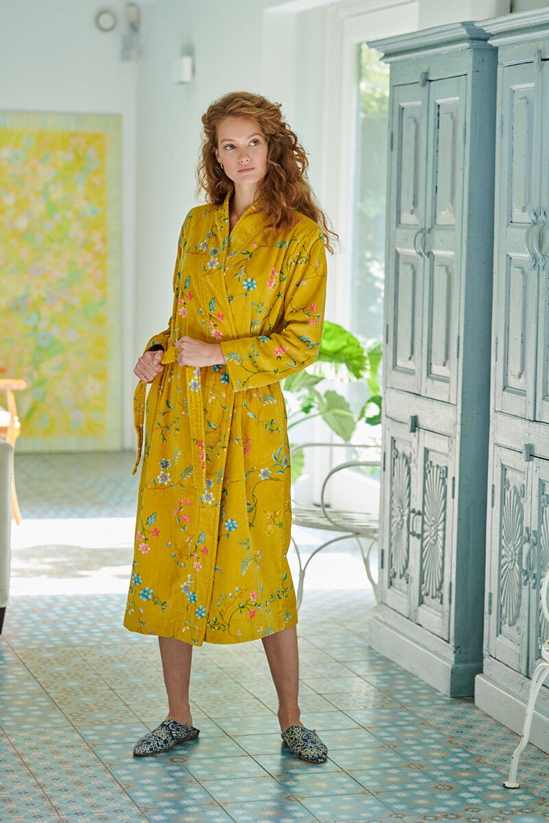 Pip Studio Peignoir Les Fleurs Peignoir Jaune Pip Studio