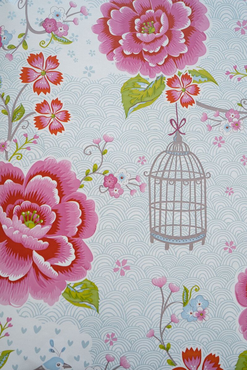 Pip Studio Birds in Paradise Vliesbehang Wit