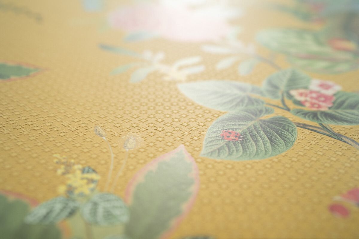 Pip Studio Floris Non-Woven Wallpaper Yellow