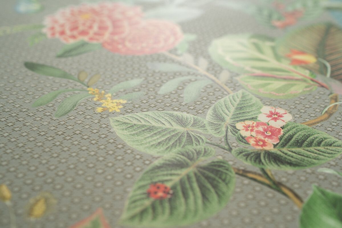 Pip Studio Floris Non-Woven Wallpaper Khaki