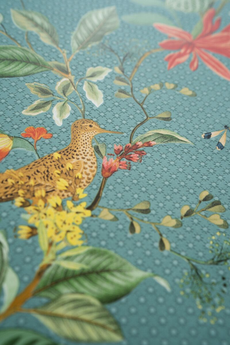 Pip Studio Floris Non-Woven Wallpaper Petrol