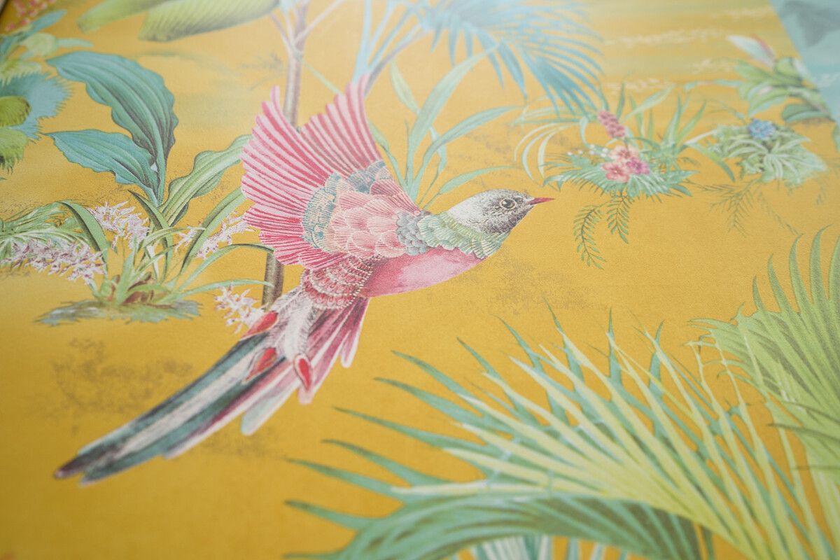Pip Studio Palm Scene Wallpaper Yellow