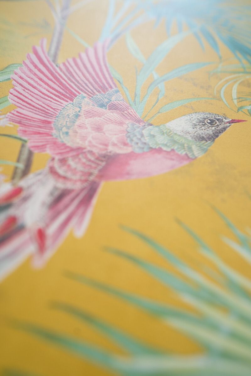 Pip Studio Palm Scene Wallpaper Yellow