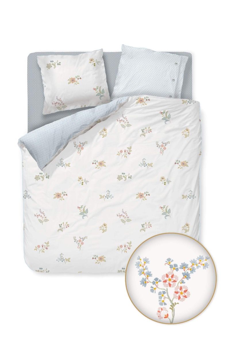 Ensemble housse de couette Blossom Chique Blanc