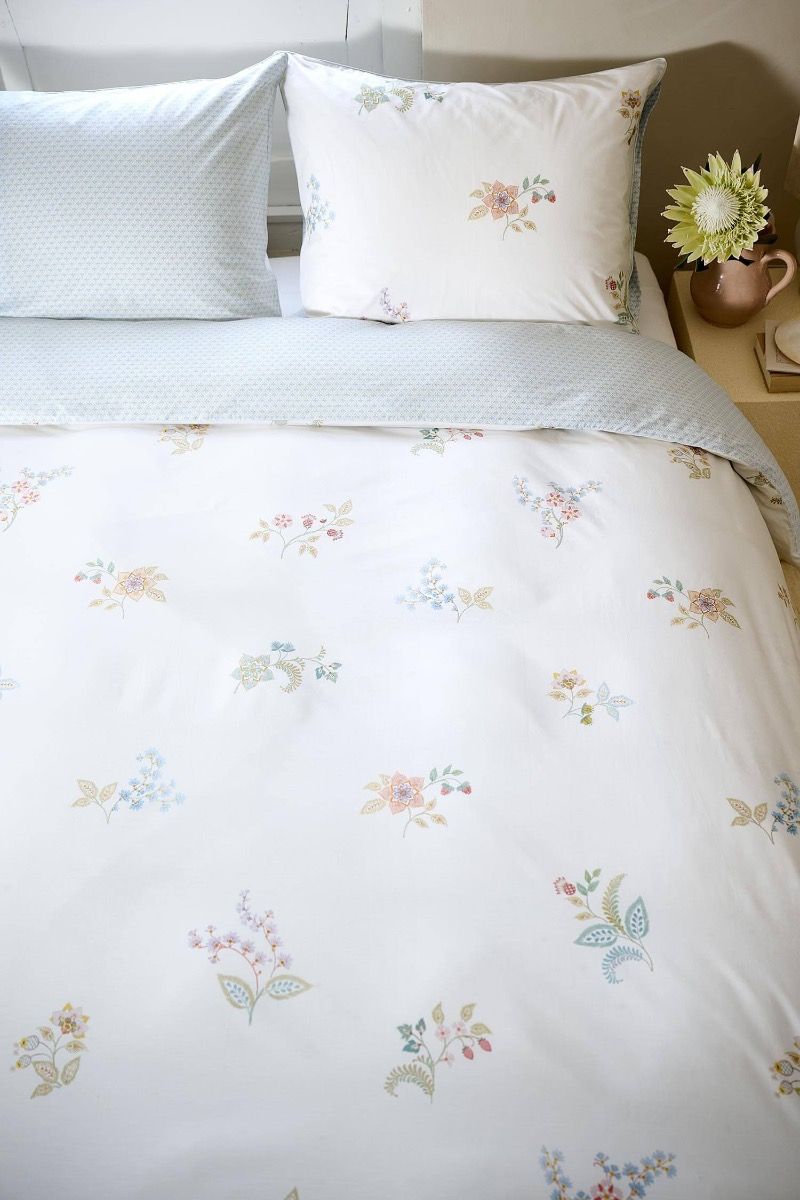 Ensemble housse de couette Blossom Chique Blanc