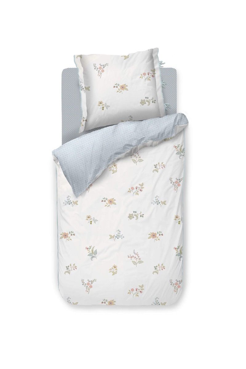 Ensemble housse de couette Blossom Chique Blanc