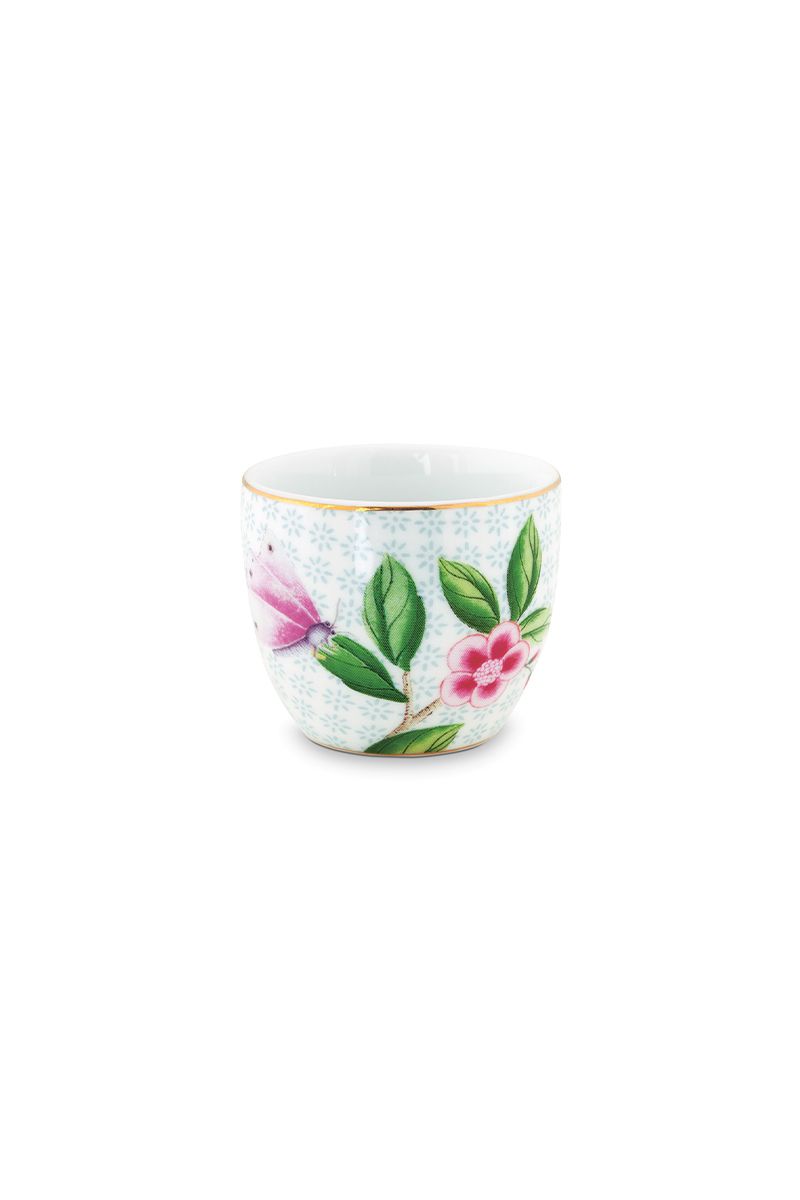 Blushing birds Egg Cup white