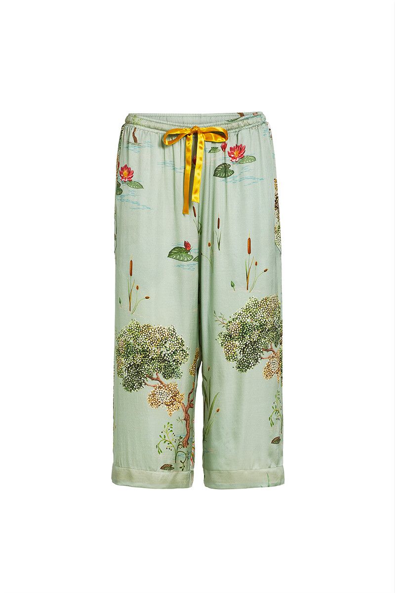 Trousers 3/4 Swan Lake Big Light Green