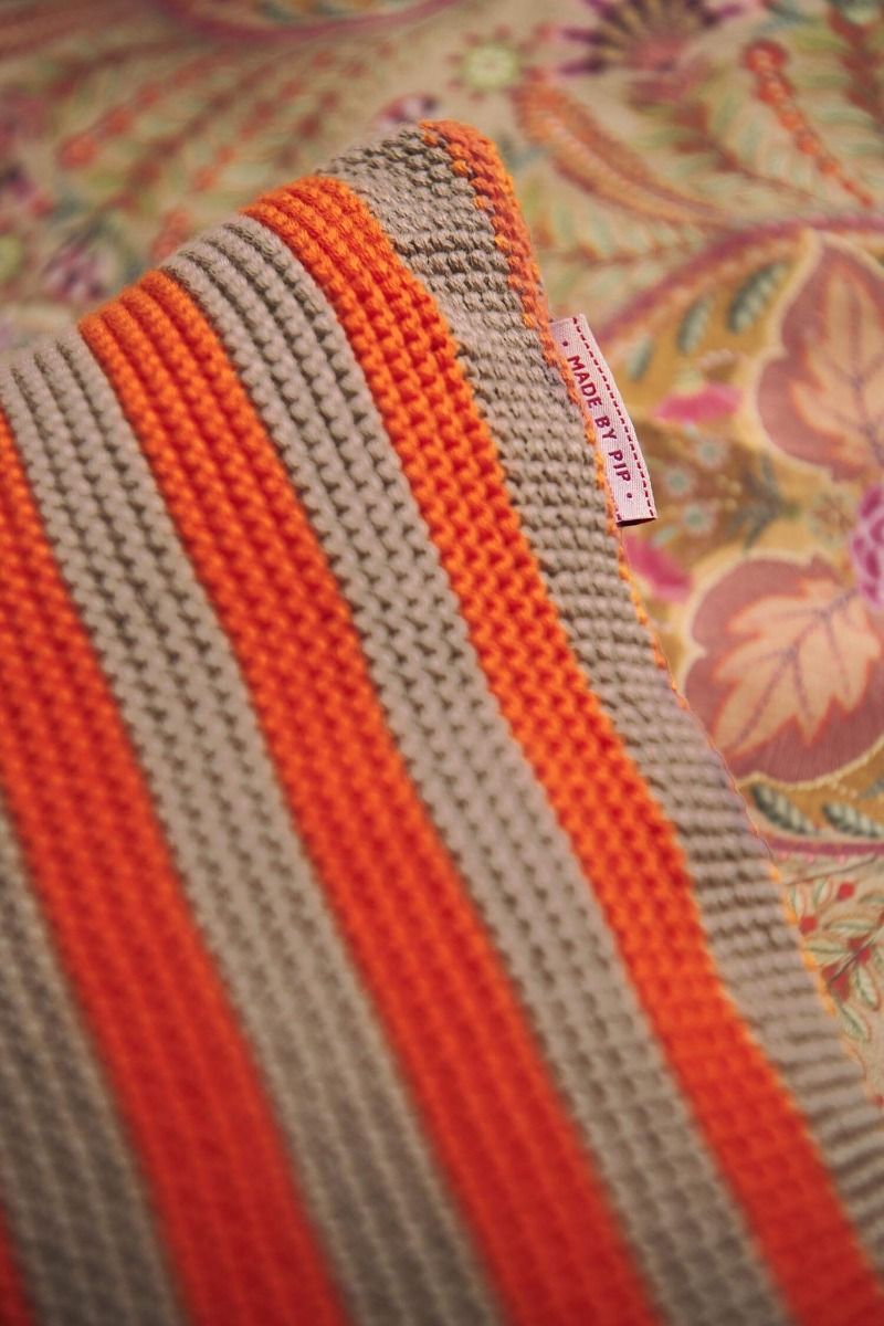 Cushion Bonsoir Stripe Orange