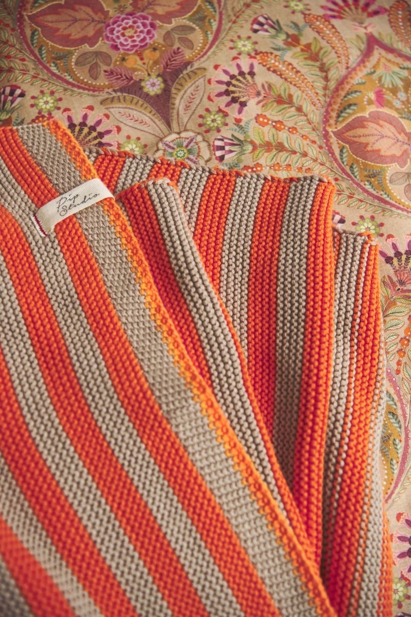 Quilt Bonsoir Stripe Orange