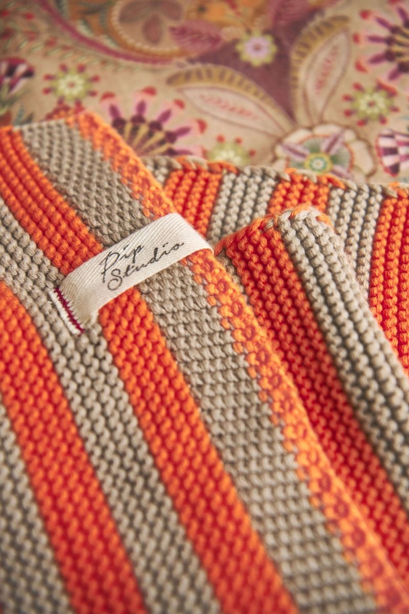 Plaid Bonsoir Stripe Oranje