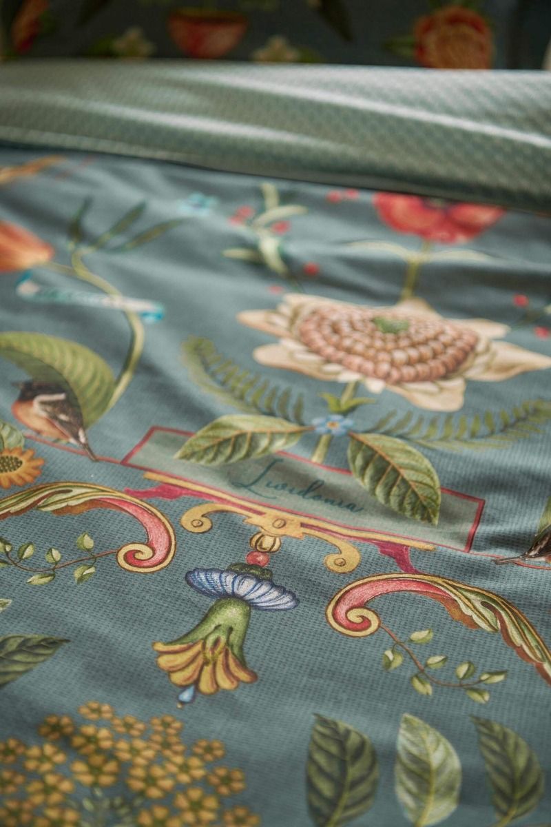 Duvet Cover Botanico Verde Blue