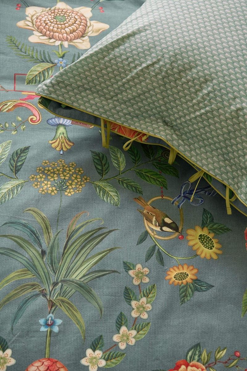 Duvet Cover Botanico Verde Blue